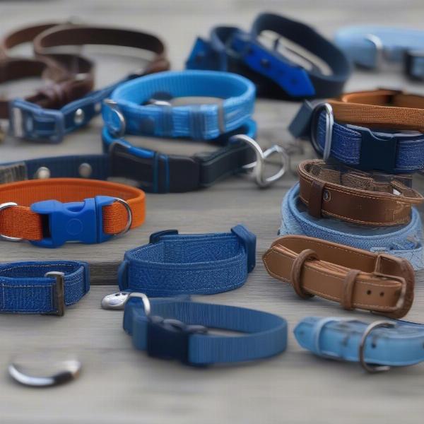 Affordable Blue Dog Collars in Different Styles