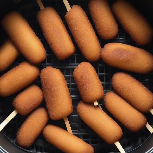 Air fryer frozen corn dogs