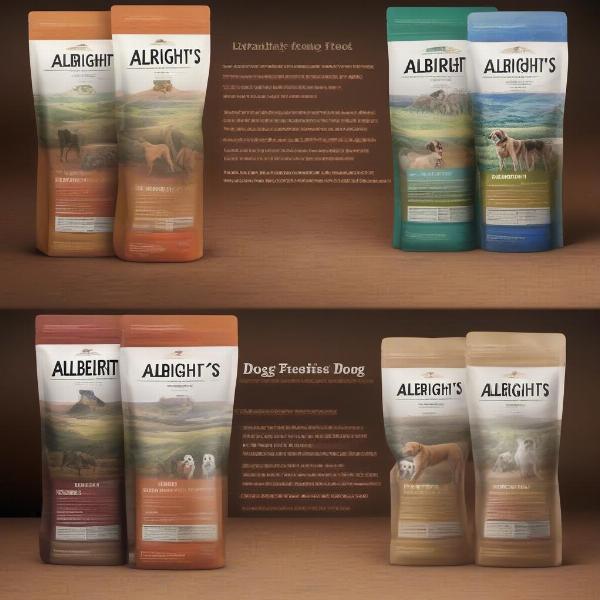 Albright's Dog Food Packaging