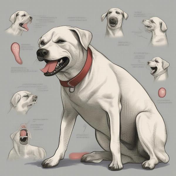 Dog showing symptoms of albuterol toxicity