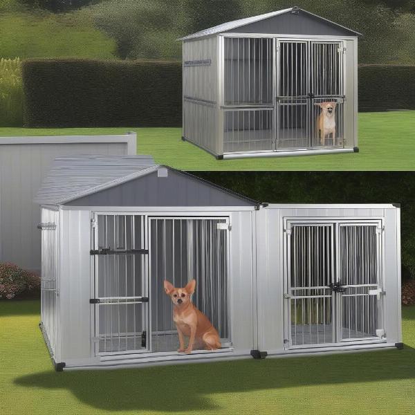 Aluminum Dog Kennel Sizes: Small, Medium, Large