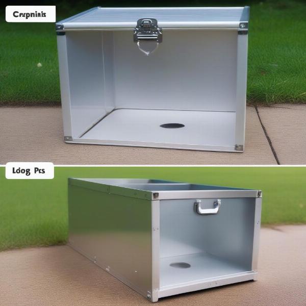 Comparing Aluminum and Plastic Dog Boxes