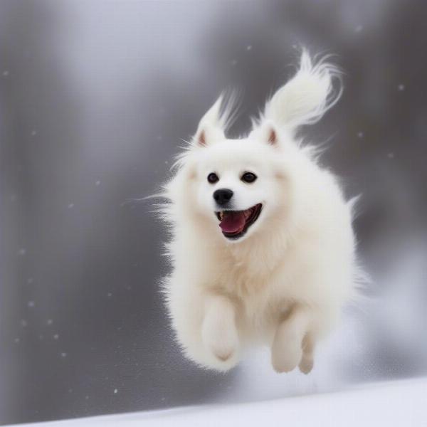 American Eskimo Dog Playing