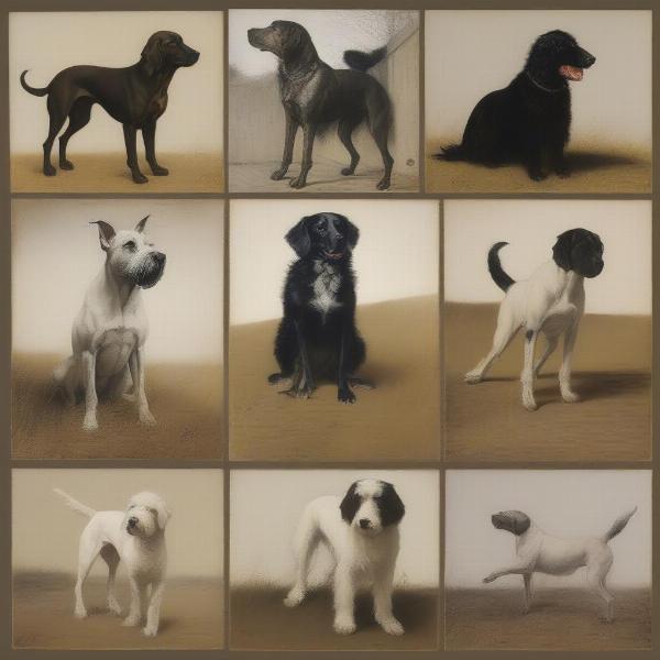 Dog breeds in Andrew Wyeth's paintings