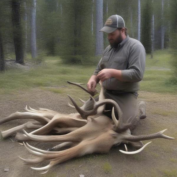 Antler Velvet Harvesting Process