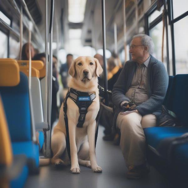 Assistance Dog Accessing Public Transport