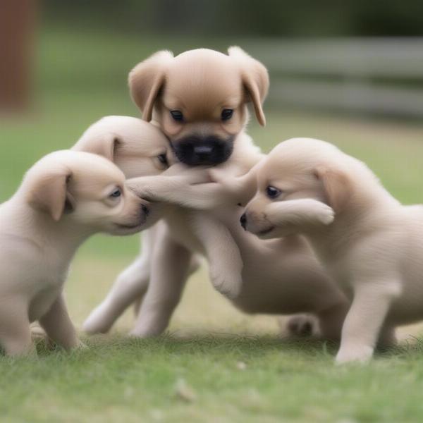 Healthy puppies at an Atlanta dog breeder