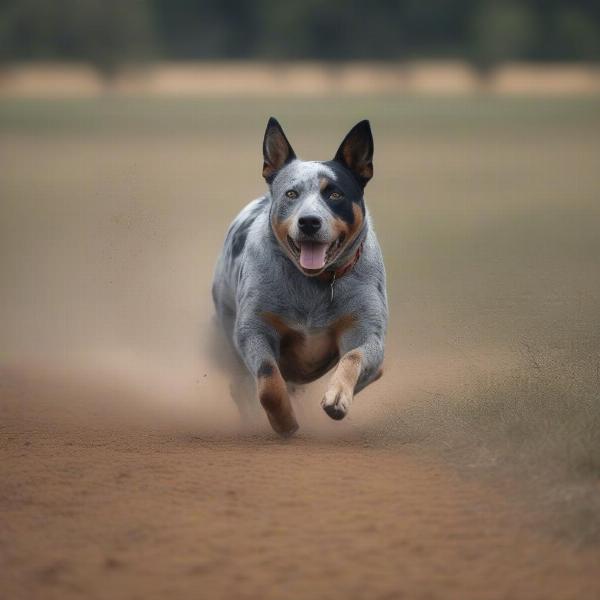 Australian Cattle Dog Herding Cattle