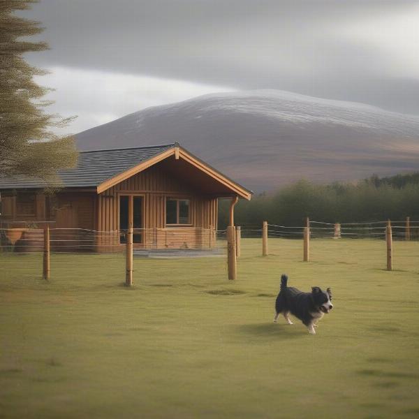 Dog-friendly lodge with enclosed garden in Aviemore