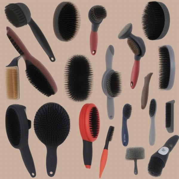 Different Rubber Curry Brushes for Dogs