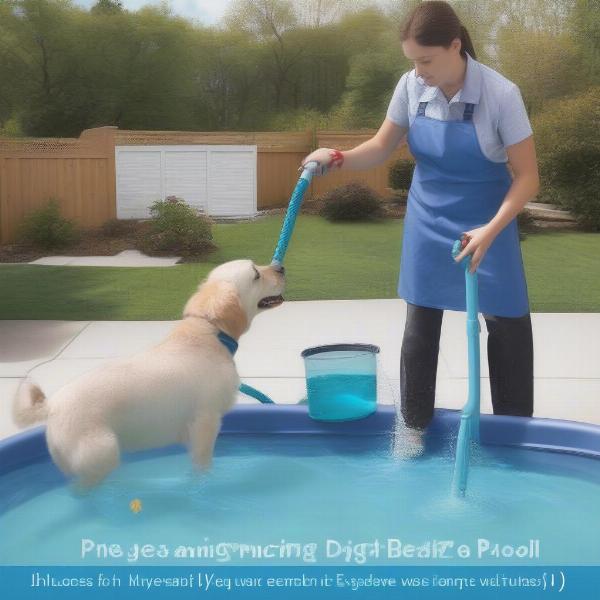 Maintaining a clean dog pool