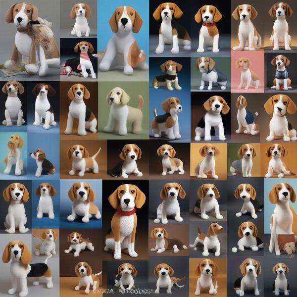 Variety of Beagle Stuffed Dogs