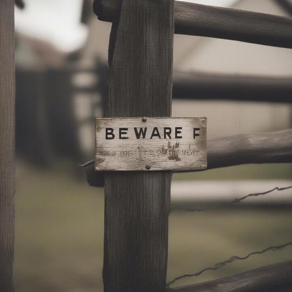 Beware of Owner Sign