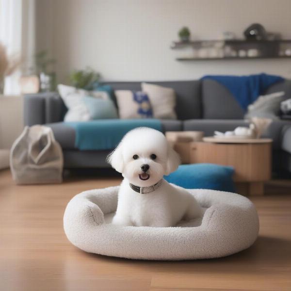 Bichon Frise in a Dog-proofed Home