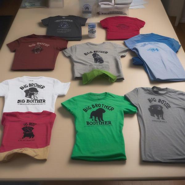 Big Brother Dog Tee Shirt Sizes