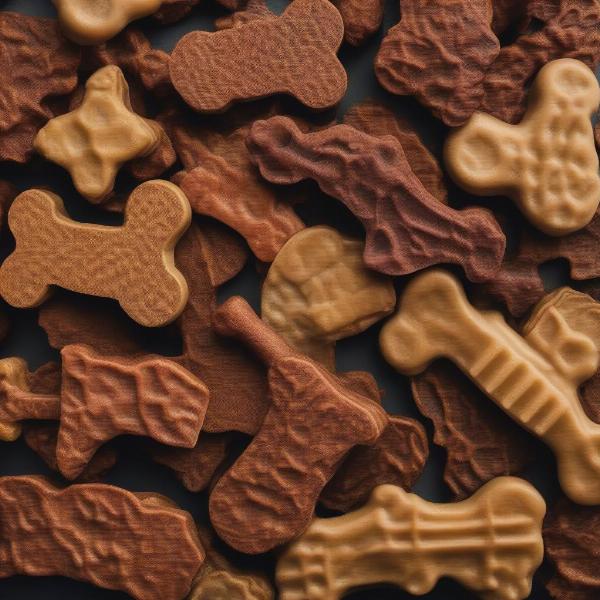 Close-up of bison dog treats