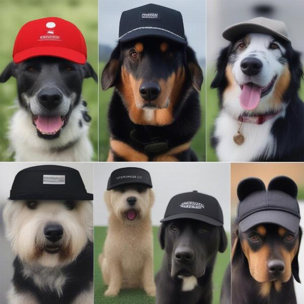 Different Black Dog Hat Styles