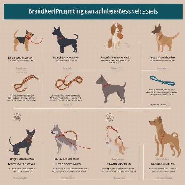 Dog Leash Size Guide based on Dog Breed