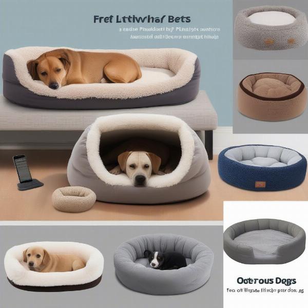 Different dog bed styles