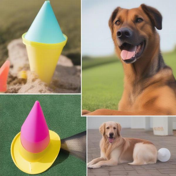 Different types of dog cones