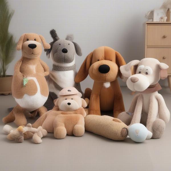 Different types of large dog toys