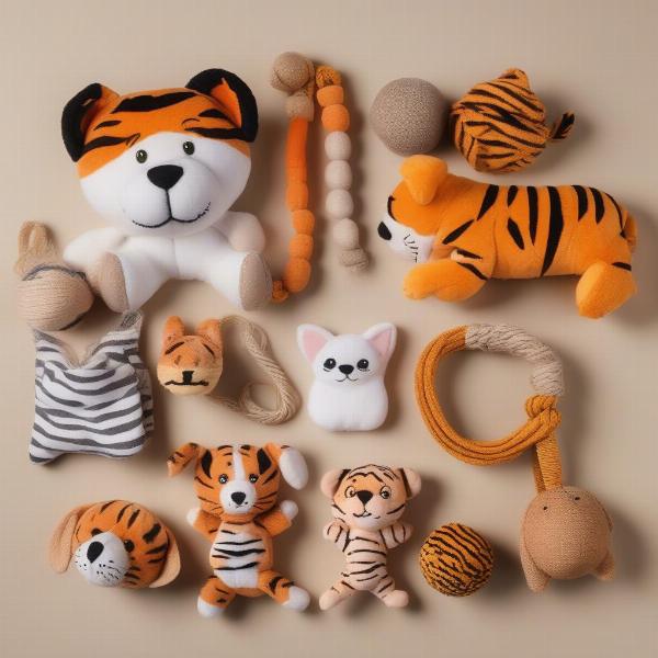 Types of Tiger-Shaped Dog Toys