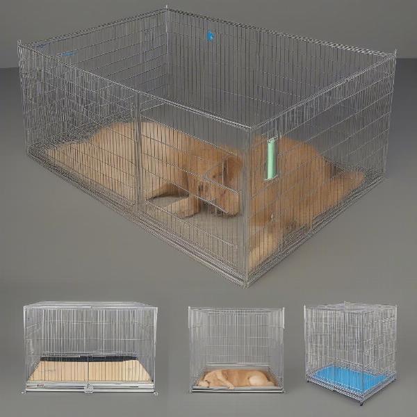 Features of a dog crate for a Saint Bernard