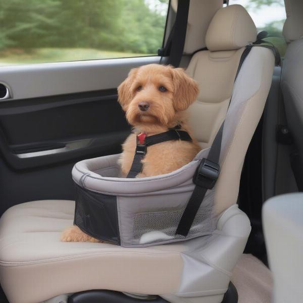 Installing a dog car seat