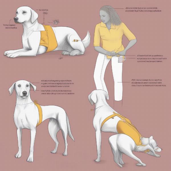 How to put a diaper on your female dog