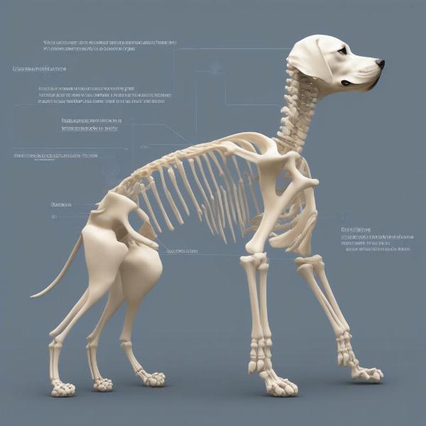 Calcium is vital for strong bones in dogs