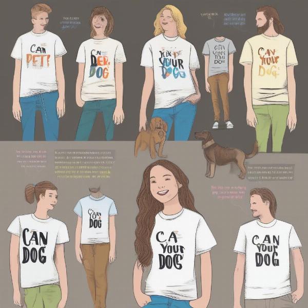 Examples of Can I Pet Your Dog Shirts