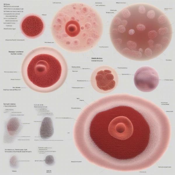 Canine Blood Cells Under a Microscope