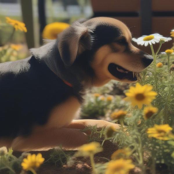 Safe and stimulating plants for a dog garden