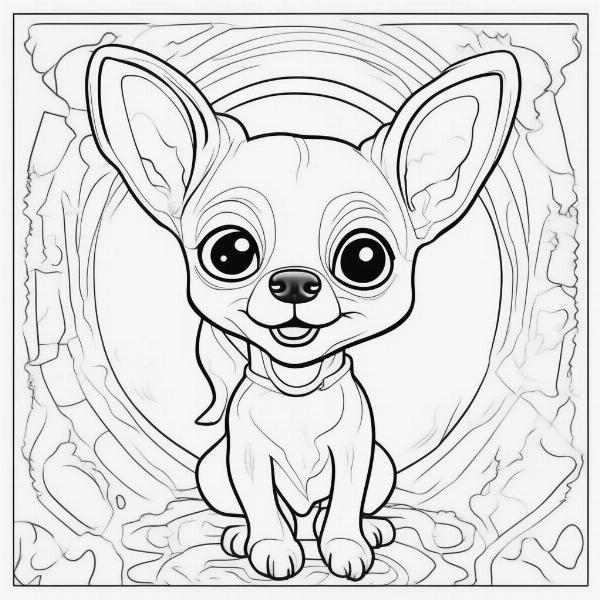 Chihuahua Coloring Pages for Kids