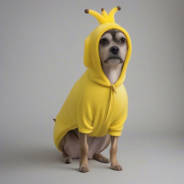 Dog wearing a funny costume