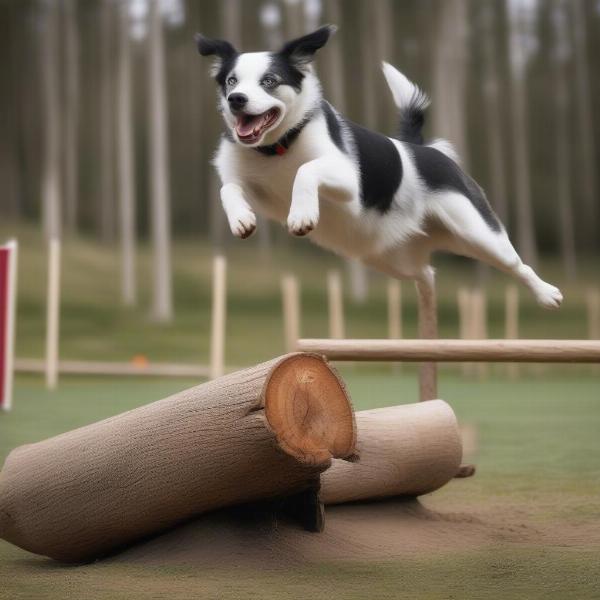 Dogs Participating in Timber Sports