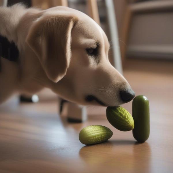 Dog and pickle safe interaction