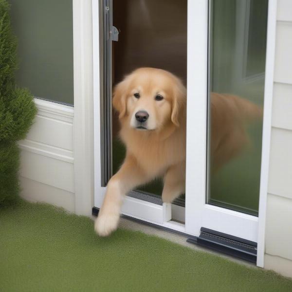 Choosing the right dog door for sliding doors