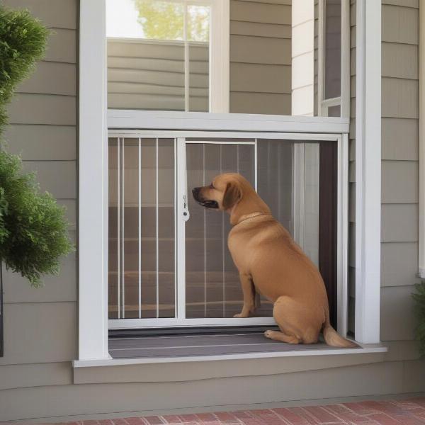 Choosing a dog door for a screened-in porch