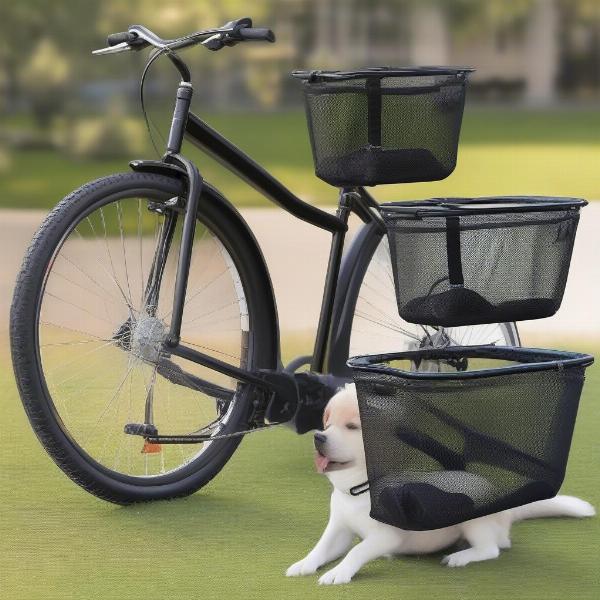 Choosing a bike basket for a large dog