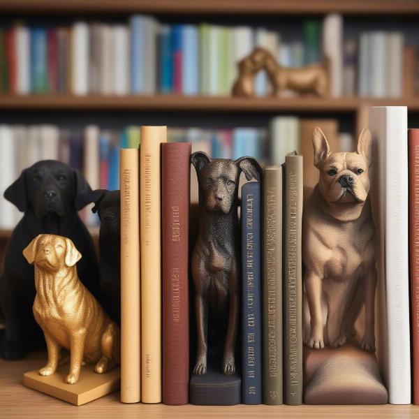 Choosing Dog Breed Bookends