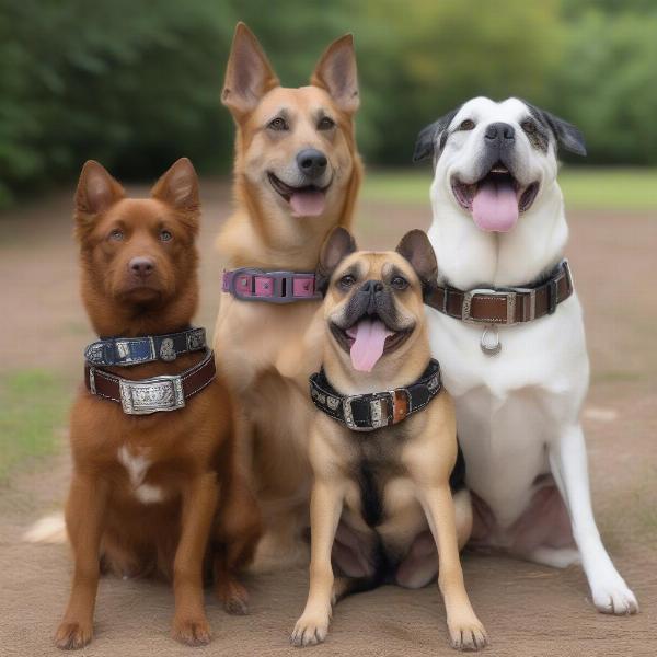 Choosing a buckle size that fits your dog.