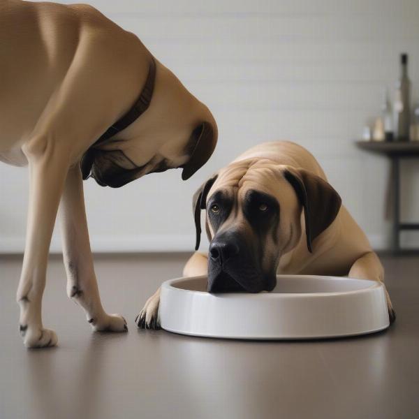 Choosing the right size bowl for large dogs