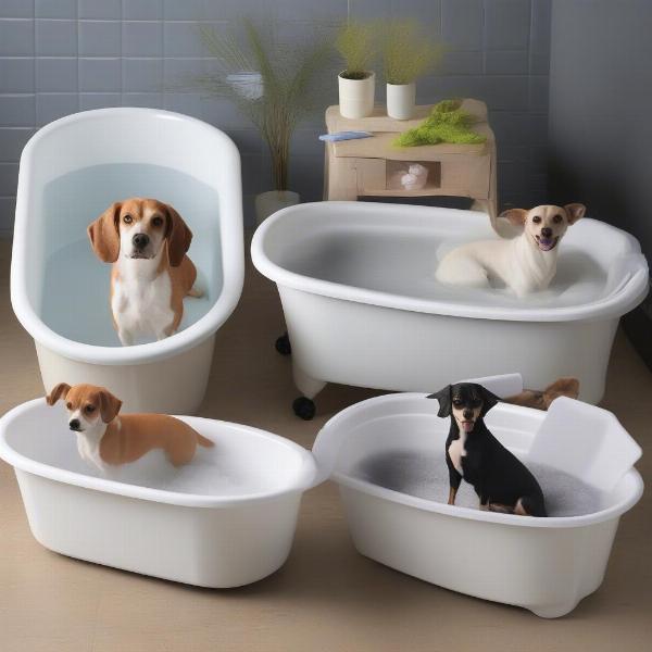 Choosing the right size dog bath tub