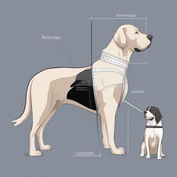 Choosing the right size costume for a large breed dog