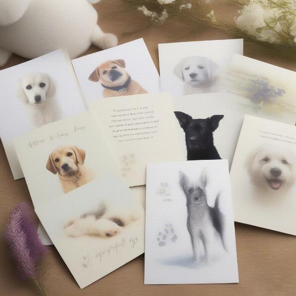 Choosing a Condolence Card for a Lost Dog