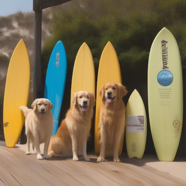 Choosing the right size surfboard for your dog is crucial