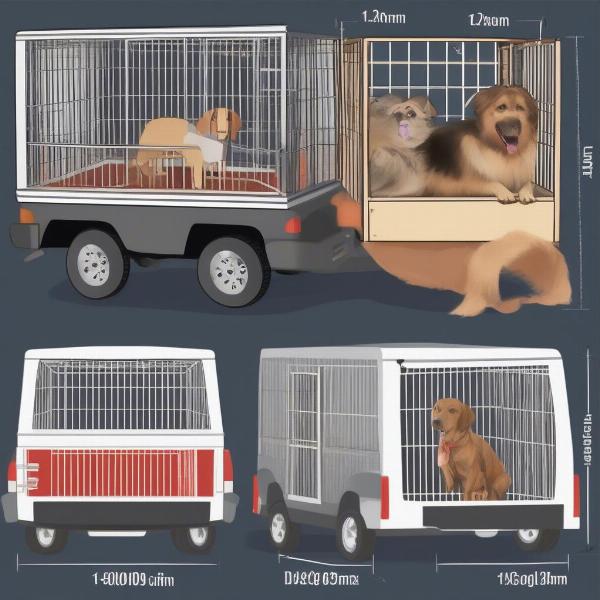 Choosing the right dog cage size for your ute