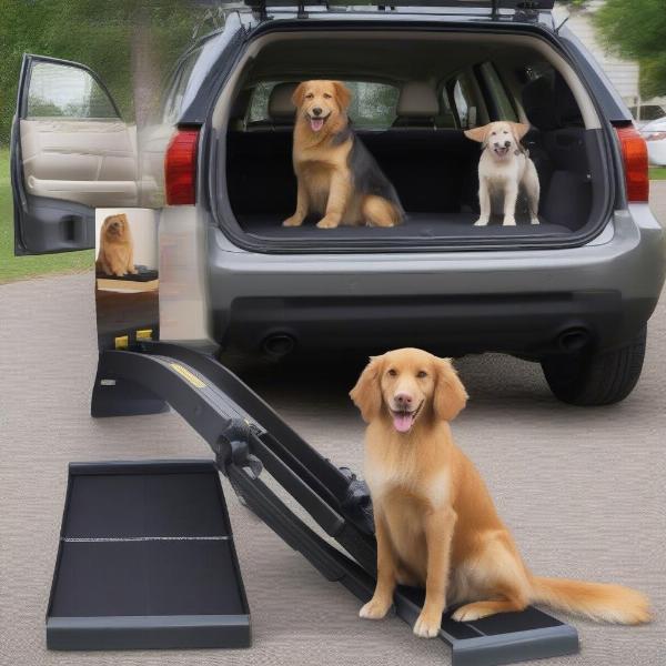 Choosing the right dog ramp for your car's back seat