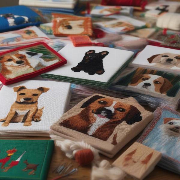 Choosing the Right Needlepoint Canvas for Your Dog Stocking